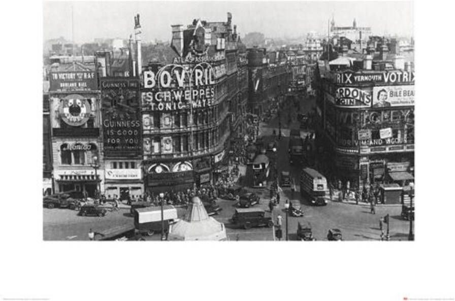 Pyramid Kunstdruk Time Life Piccadilly Circus London 1942 60x80cm