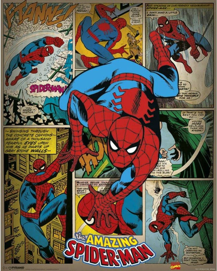 Pyramid Marvel Comics Spider-Man Retro Poster 40x50cm