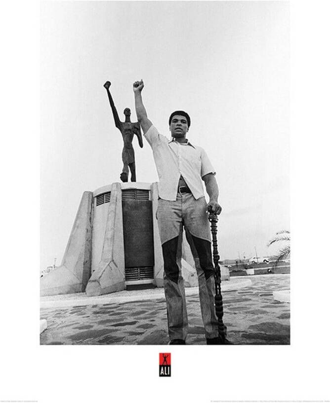Pyramid Muhammad Ali Black Power Salute Kunstdruk 60x80cm