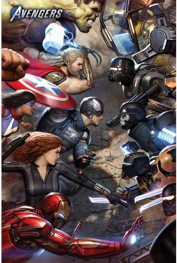 Pyramid Poster Avengers Gamerverse Face Off 61x91 5cm