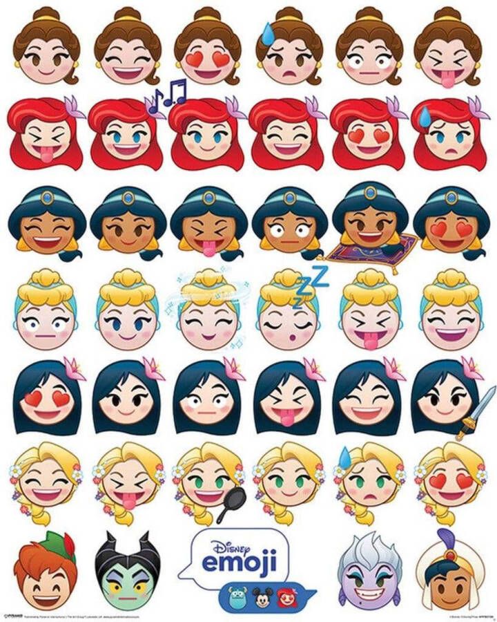 Pyramid Poster Disney Emoji Princess Emotions 40x50cm