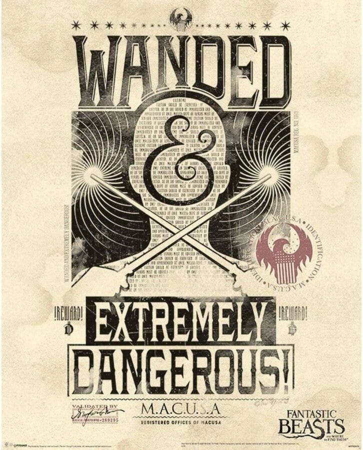 Pyramid Poster Fantastic Beasts Extremely Dangerous 40x50cm