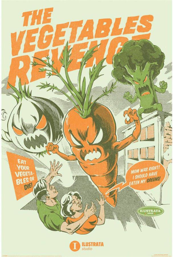 Pyramid Poster Illustrata The Vegetables Revenge 61x91 5cm