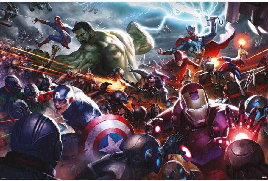 Pyramid Poster Marvel Future Fight Heroes Assault 61x91 5cm