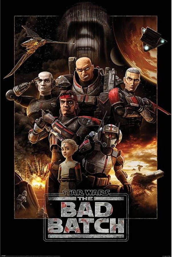 Pyramid Poster Star Wars The Bad Batch Montage 61x91 5cm