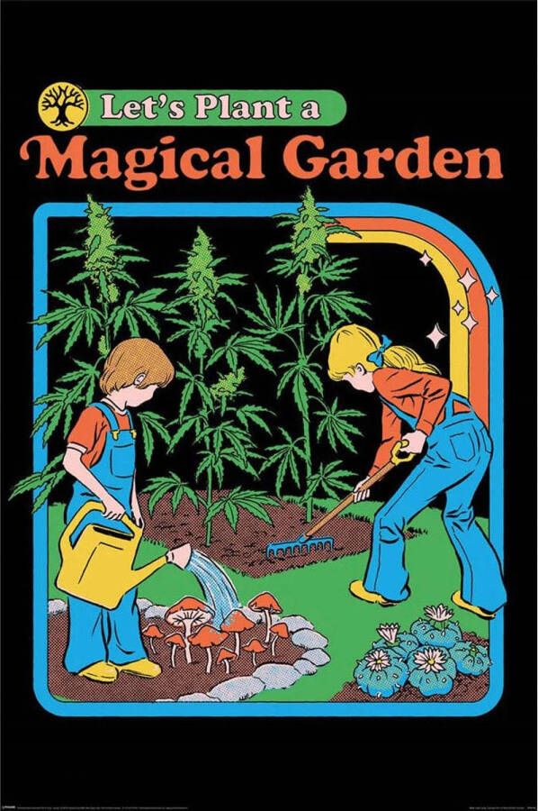 Pyramid Steven Rhodes Let&apos;s Plant A Magical Garden Poster 61x91 5cm - Foto 1