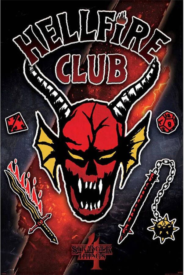 Pyramid Stranger Things 4 Hellfire Club Emblem Rift Poster 61x91 5cm - Foto 1