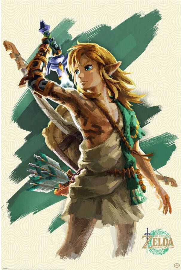 Pyramid Poster The Legend of Zelda Tears of the Kingdom Link Unleashed 61x91 5cm