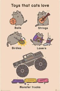 Pyramid Pusheen Toys For Cats Poster 61x91 5cm