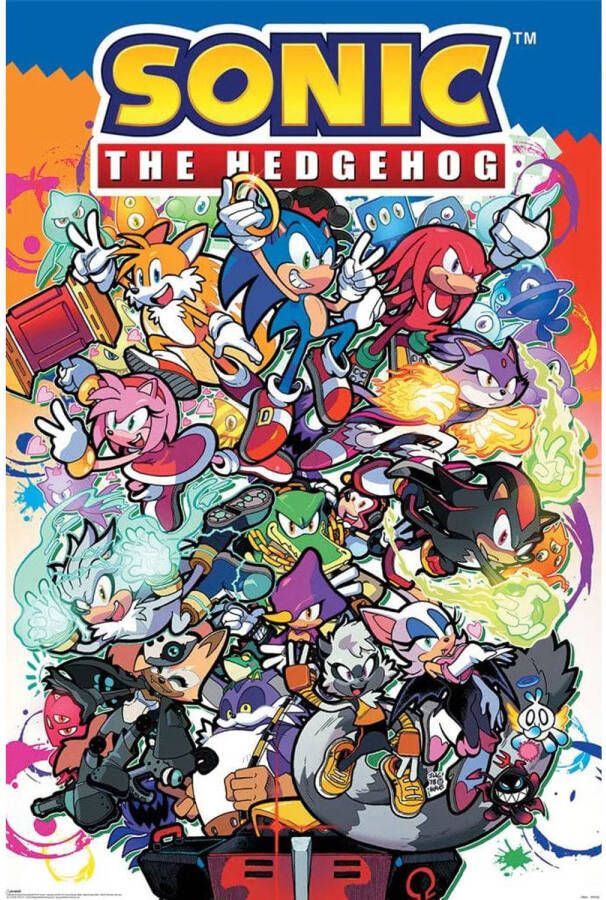 Pyramid Sonic the Hedgehog Comic Characters Poster 61x91 5cm