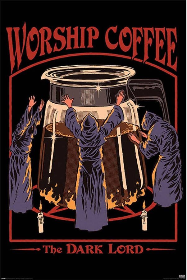 Pyramid Steven Rhodes Worship Coffee Poster 61x91 5cm