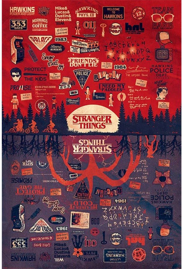 Pyramid Stranger Things The Upside Down Poster 61x91 5cm