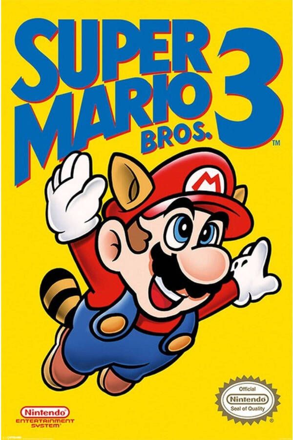 Pyramid Super Mario Bros 3 NES Cover Poster 61x91 5cm