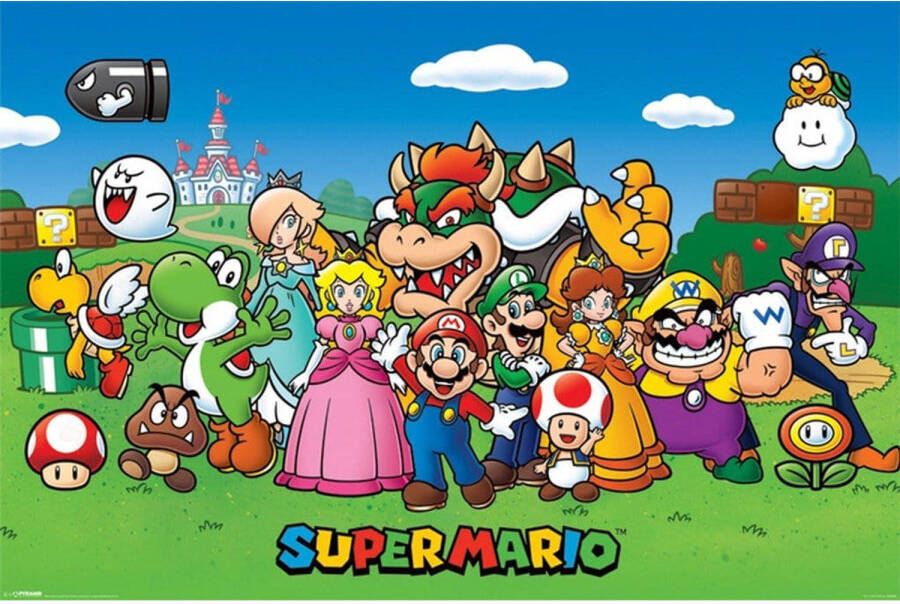 Pyramid Super Mario Characters Poster 91 5x61cm