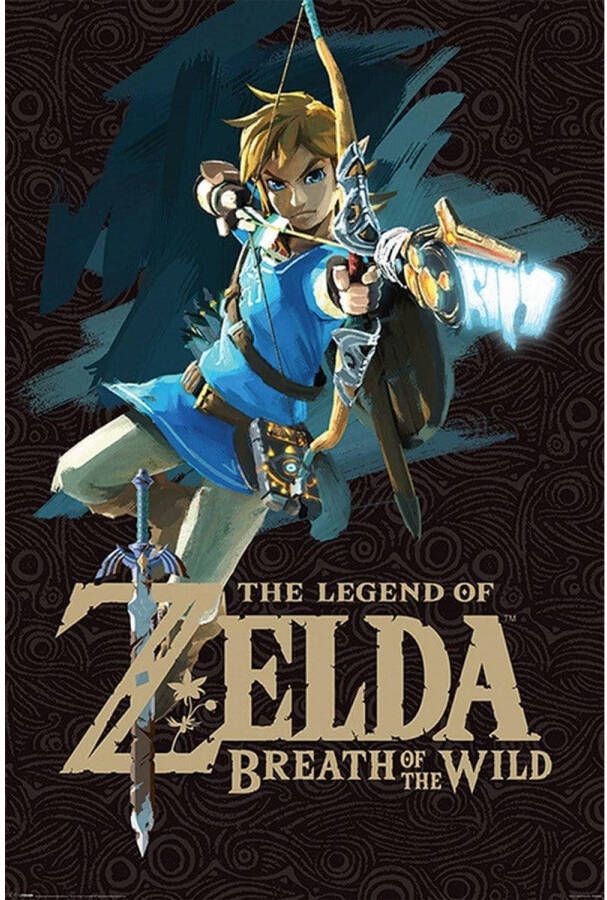 Pyramid The Legend of Zelda Breath of the Wild Game Cover Poster 61x91 5cm