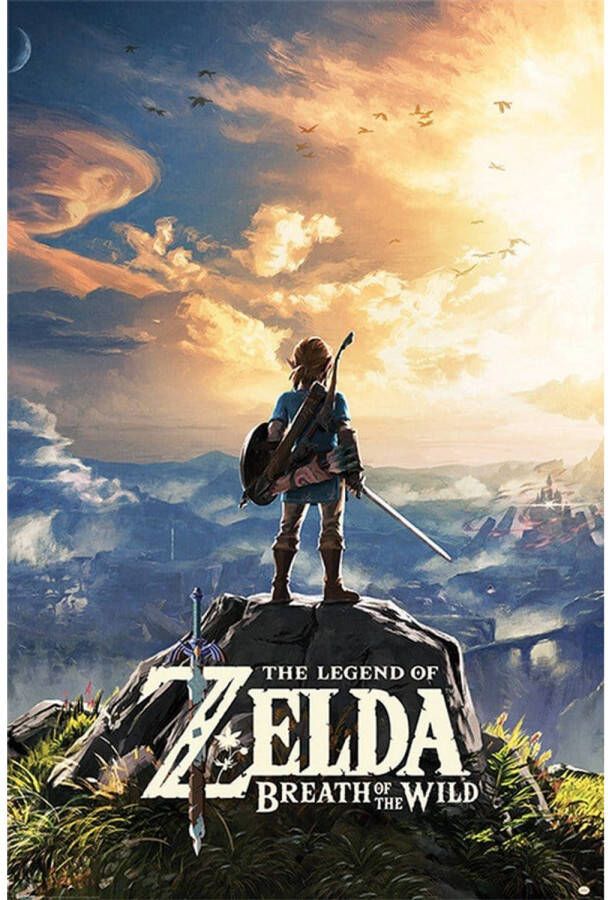 Pyramid The Legend of Zelda Breath of the Wild Sunset Poster 61x91 5cm