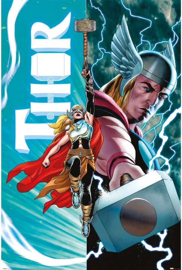 Pyramid Thor vs. Female Thor Poster 61x91 5cm
