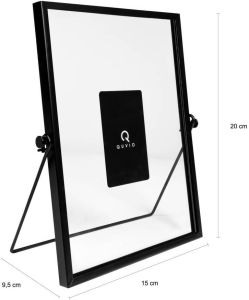 QUVIO Fotolijst staand staal 17 5 x 23 cm (bxh) Zwart
