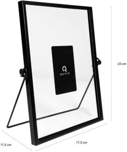 QUVIO Fotolijst staand staal 17 5 x 23 cm (bxh) Zwart