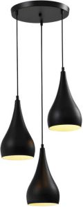 QUVIO Hanglamp retro 3 lichtspunt Druppelvormen 16 x 27 cm (dxh) per kap