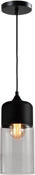 QUVIO Hanglamp langwerpig glas zwart QUV5104L-BLACK