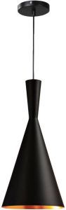 QUVIO Hanglamp modern Kegel met koperen binnenkant Diameter 18 5 cm