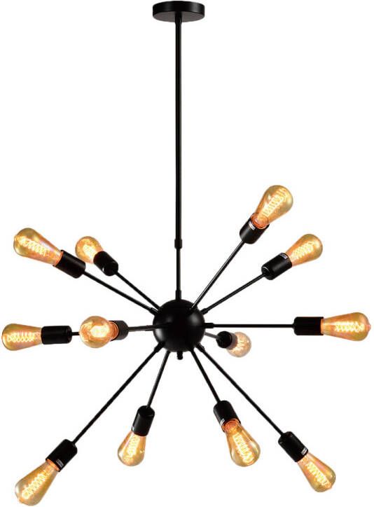 QUVIO Hanglamp modern Ster van metaal met 18 fittingen 65 x 85 x 51 cm