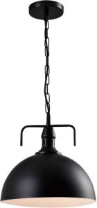 QUVIO Hanglamp industrieel Fabriekslamp D 30 cm Zwart