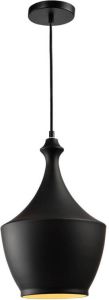 QUVIO Hanglamp modern Uniek design metaal met knop Diameter 25 cm
