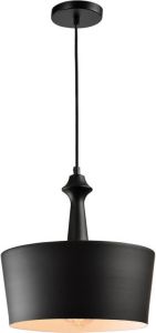 QUVIO Hanglamp modern Rond metaal met knop Diameter 31 cm