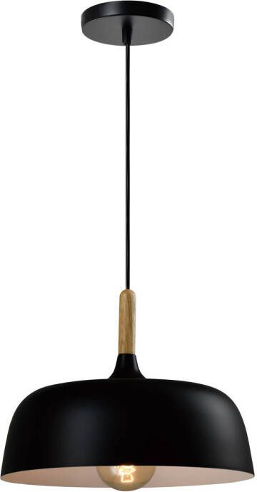 QUVIO Hanglamp Scandinavisch Afgeronde hoeken D 32 cm Zwart