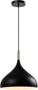 QUVIO Hanglamp Scandinavisch Bolvormig D 33 cm Zwart