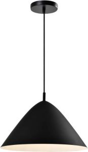 QUVIO Hanglamp retro Hoed design D 40 cm Zwart