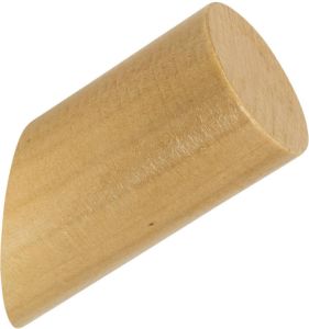 QUVIO Houten wand haakje Licht bruin S