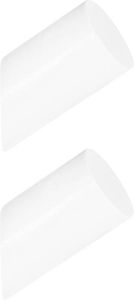 QUVIO Houten wand haakje Wit S Set van 2