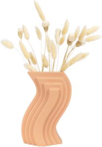 QUVIO Vaas abstract Keramisch Terracotta