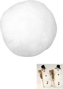 Rayher Hobby 16x Witte sneeuwballen 6 cm Decoratiesneeuw