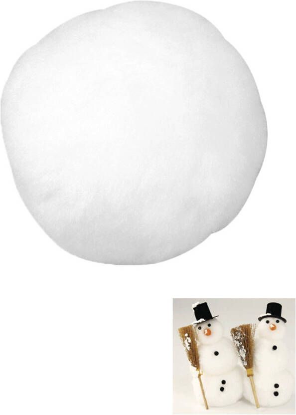 Rayher Hobby 24x Witte sneeuwballen sneeuwbollen 6 cm Decoratiesneeuw
