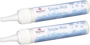 Rayher Hobby 2x Stuks Decoratie Sneeuw-pennen Decoratiesneeuw