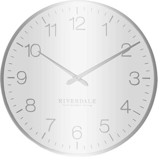 Riverdale Wandklok Ritz 40 cm Zilver