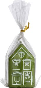 Rustik Lys kaars gingerbread house 1 stuk middel thyme