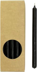 Rustik Lys lange dunne potloodkaarsen finn set van 20 1.2 x 17.5cm zwart