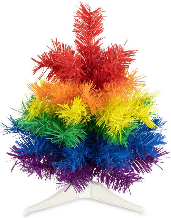 R+W R en W kunst kerstboom klein regenboog kleuren H30 cmA?Æ?A¢a?¬A¡A?a??A?A - kunststof Kunstkerstboom