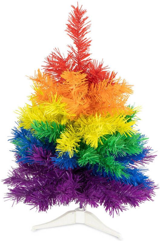 R+W R en W kunst kerstboom klein regenboog kleuren H45 cmA?Æ?A¢a?¬A¡A?a??A?A - kunststof Kunstkerstboom