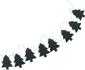 SENZA Slinger Met Papieren Kerstbomen Groen