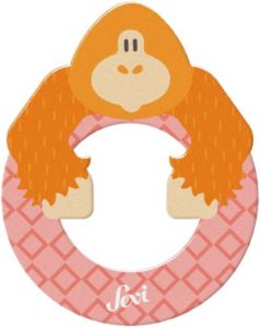 Sevi dierenletter O 9 cm oranje