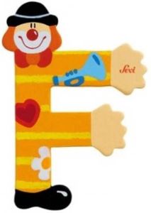 Sevi Letter F Clown 10 cm