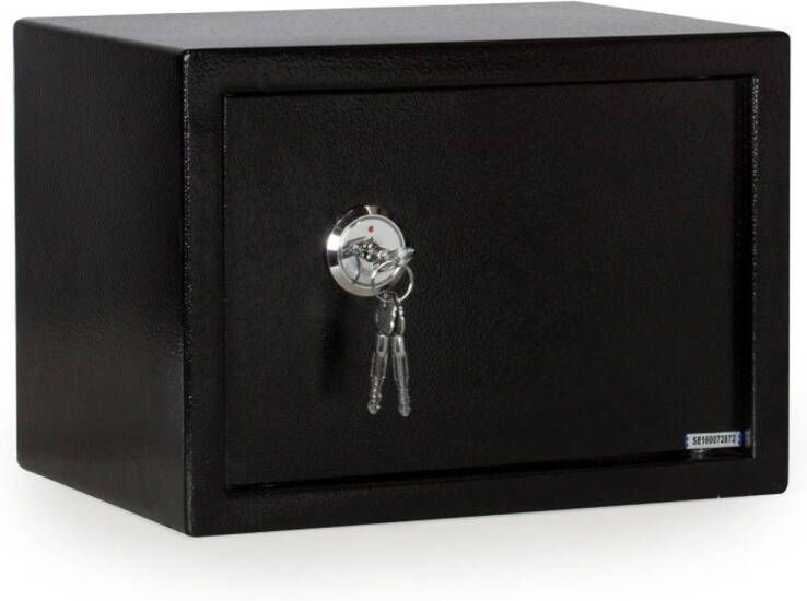 Shopmedia Securata Kluis met sleutel Medium Zwart 35x25x25 cm Prive Kluis met sleutel