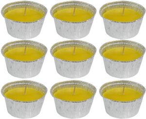 Shoppartners 9x Citrus Geurkaars In Glazen Houder 6 Branduren Geurkaarsen