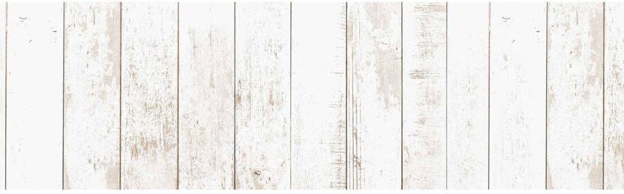 Shoppartners Decoratie plakfolie houtnerf look whitewash 45 cm x 2 meter zelfklevend Decoratiefolie Meubelfolie